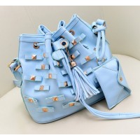 Fashion Women's Crossbody Bag With Rivets and Tassels Design